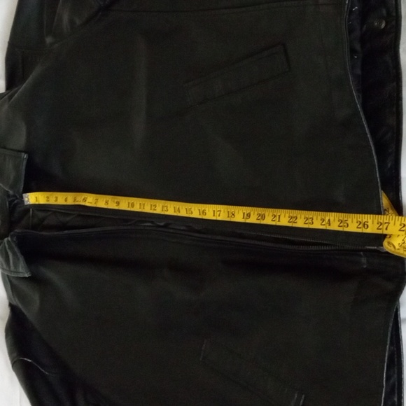 MEN'S GENUINE BLACK LEATHER JACKET (EUC) SIZE 3XLT - Picture 4 of 4